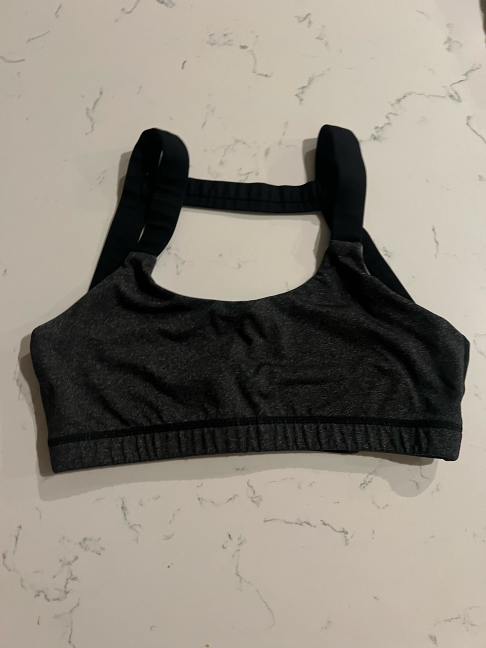 Born Primitive Dark Gray & Black Sports Bra